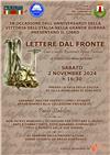 Image: Presentazione Libro "Lettere dal Fronte" - Sabato 2 NOVEMBRE ore 16.30 VILLA BIANCARDI